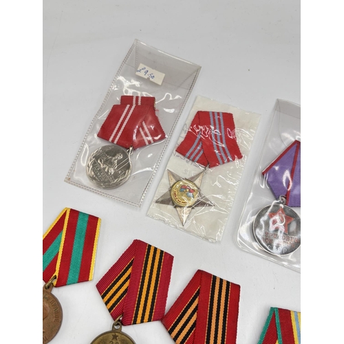 2511 - Ten USSR medals