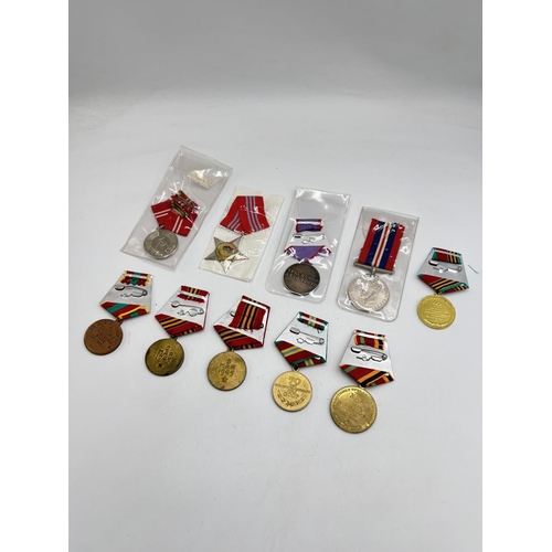 2511 - Ten USSR medals