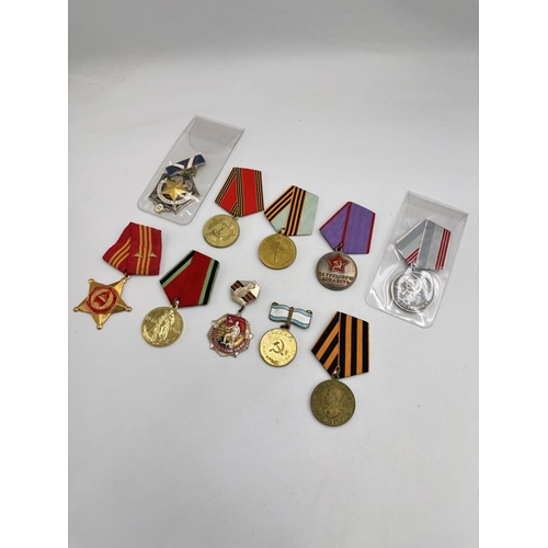 2514 - Ten USSR medals