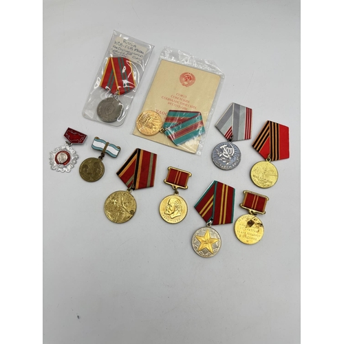 2517 - Ten USSR medals