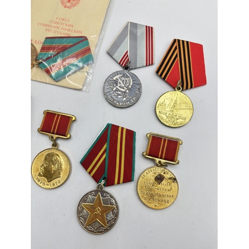 2517 - Ten USSR medals