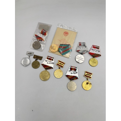 2517 - Ten USSR medals