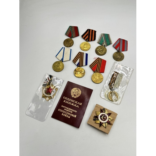 2523 - Ten USSR medals