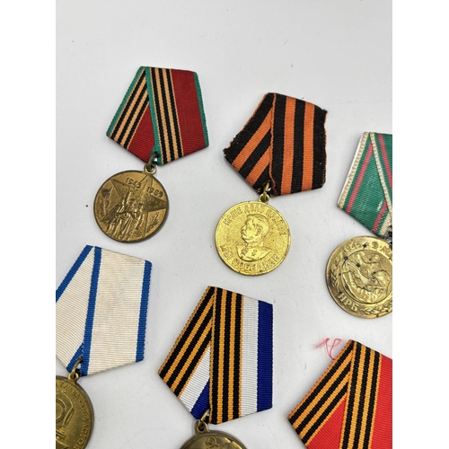 2523 - Ten USSR medals