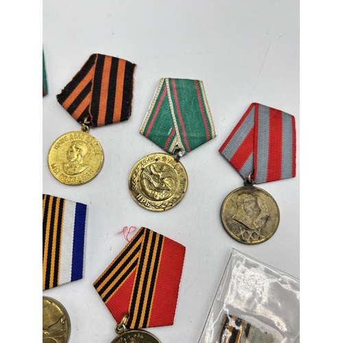 2523 - Ten USSR medals