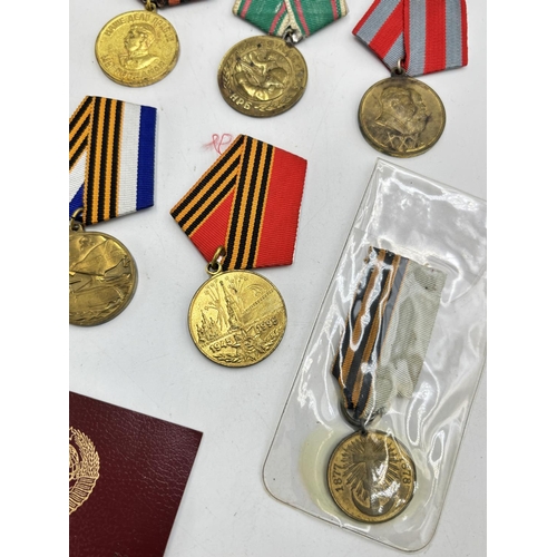 2523 - Ten USSR medals