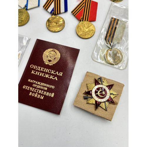 2523 - Ten USSR medals