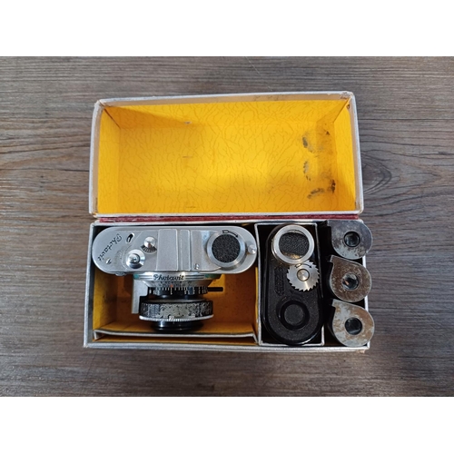 33 - A boxed late 1940s Photavit IV subminiature 24x24 35mm camera fitted with Schneider Xenar 2.8/37.5 l... 