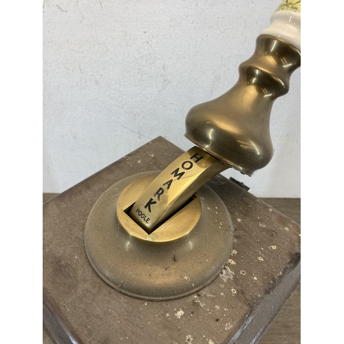 304 - A Homark Associates Ltd ceramic and brass handled beer pump