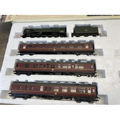 327 - Two boxed part complete 00 gauge train sets, one Hornby R1072 Flying Scotsman and one Marks & Spence... 