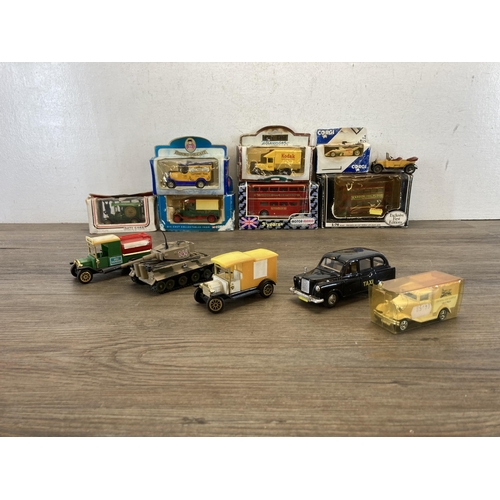 336 - A collection of diecast model vehicles to include Days Gone 52009 1935 Morris Parcels van, Telitoy M... 