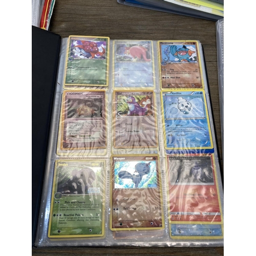 338 - A collection of trading cards to include Pokémon, Panini Premier League, Panini Mulch Mayhem Bin Wea... 