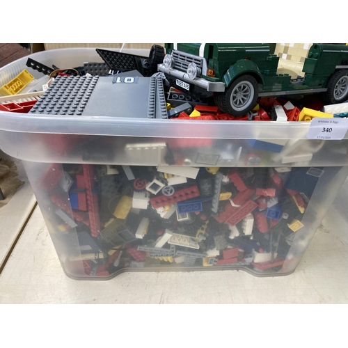 340 - A collection of Lego to include Spider-Man 76058, Ninjago 70600, Star Wars 75090 etc.