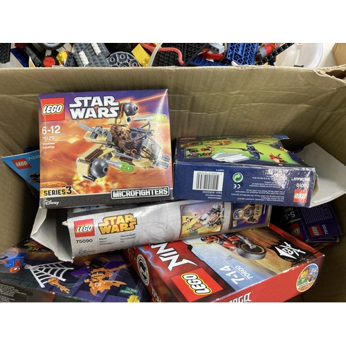 340 - A collection of Lego to include Spider-Man 76058, Ninjago 70600, Star Wars 75090 etc.