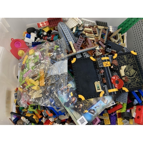 346 - A box containing a collection of Lego together with four boxed toys and games