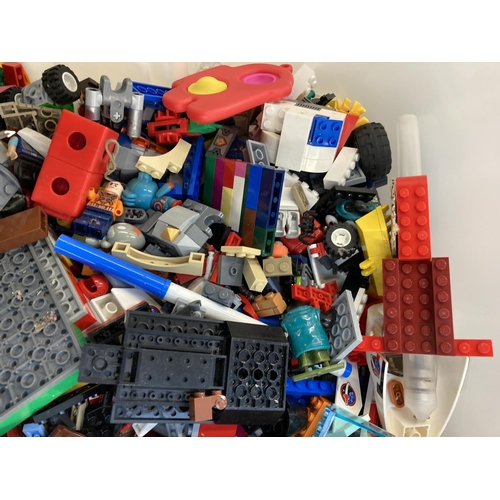 346 - A box containing a collection of Lego together with four boxed toys and games