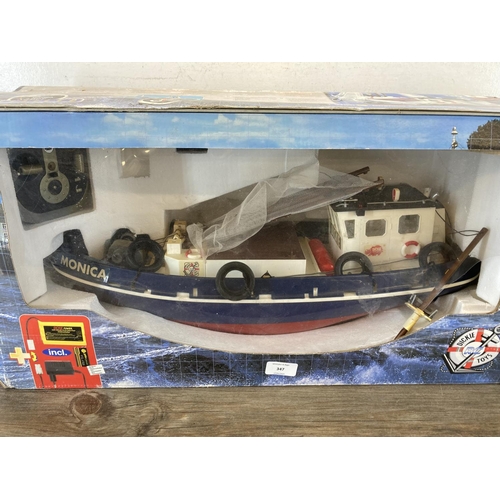 347 - A Dickie Toys RC fishing boat Monica