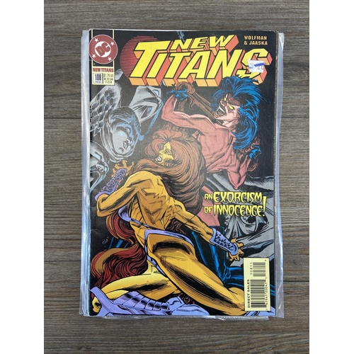 469 - Approx. one hundred DC comics. Includes The New Titans #55, #56 (two copies), #61 (three copies), #6... 