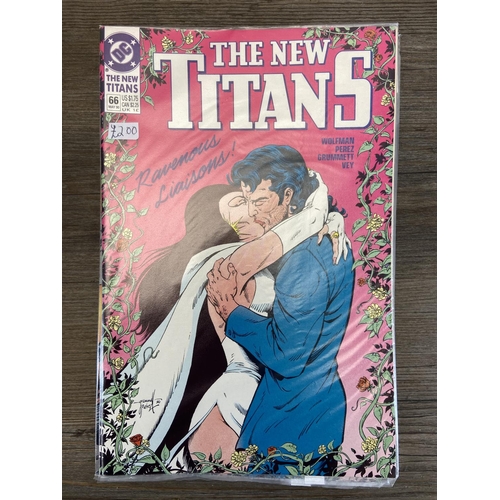 469 - Approx. one hundred DC comics. Includes The New Titans #55, #56 (two copies), #61 (three copies), #6... 