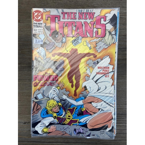 469 - Approx. one hundred DC comics. Includes The New Titans #55, #56 (two copies), #61 (three copies), #6... 