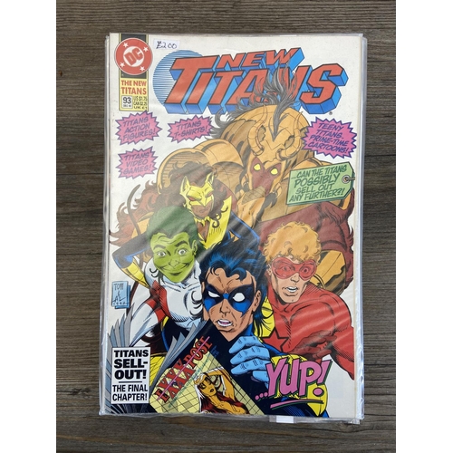 469 - Approx. one hundred DC comics. Includes The New Titans #55, #56 (two copies), #61 (three copies), #6... 