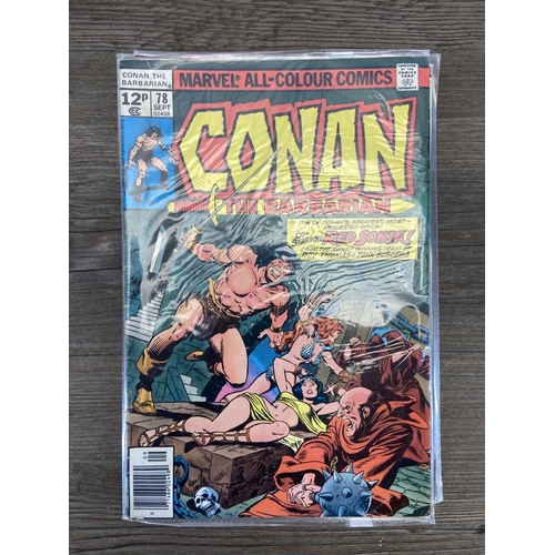 480 - Approx. two hundred and twenty Marvel comics. Includes Conan The Barbarian #78, #189, #193, #225, #2... 