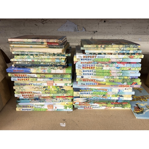 486 - Approx. seventy Rupert children's annuals