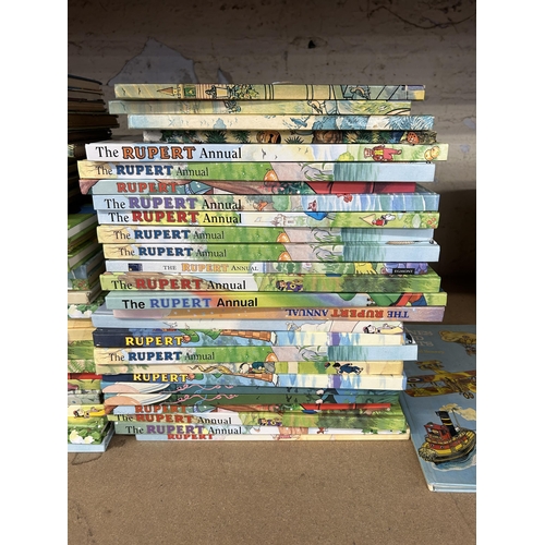 486 - Approx. seventy Rupert children's annuals