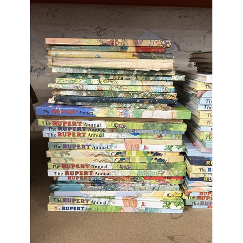 486 - Approx. seventy Rupert children's annuals