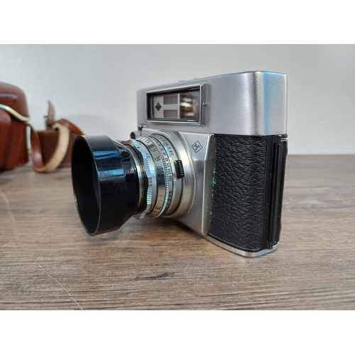 74 - A cased Agfa Super Silette fixed lens 35mm rangefinder camera fitted with Color-Apotar 1:2.8/45 lens... 