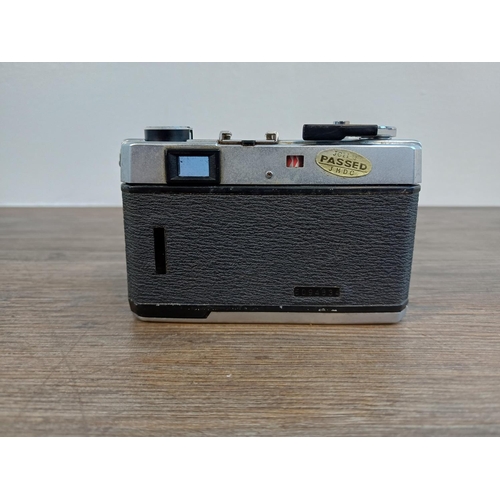 82 - Three Japanese fixed-lens compact 35mm cameras, one cased Oshiro Optical Works Emi K 35 viewfinder f... 