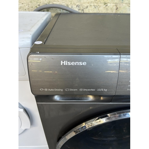 1549 - A Hisense WDQR1014EVAJMT 10/6kg 60cm washing machine