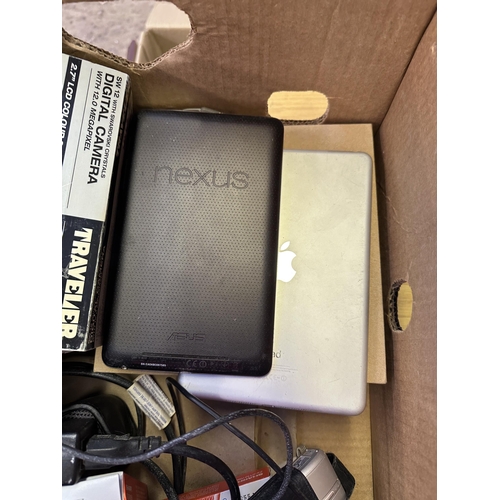 1537 - A collection of items to include Apple iPad A1432, ASUS NEXUS tablet, digital camera, Olympus Trip X... 