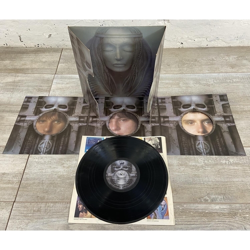 1456 - Ten prog rock LP vinyl records includes two albums by Emerson, Lake & Palmer 'Brain Salad Surgery' (... 