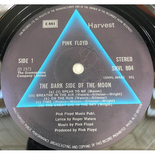 1459 - Two LP vinyl records by Pink Floyd includes their 8th studio album 'Dark Side Of The Moon' Harvest l... 