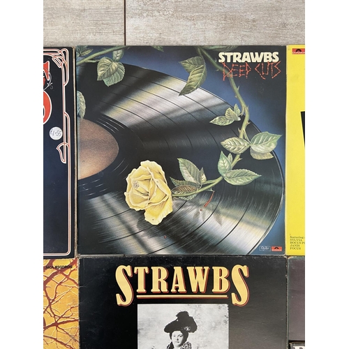 1462 - Seven prog rock LP vinyl records includes three by Strawbs 'Deep Cuts' (2391 234) with insert, 'Ghos... 