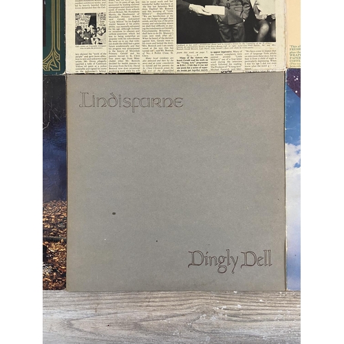 1464 - Six rock LP records three by Jethro Tull 'Thick As A Brick' (CHR 1003) foldout newspaper sleeve, 'So... 