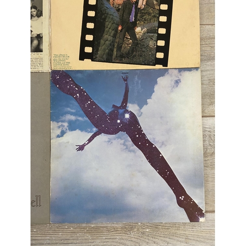 1464 - Six rock LP records three by Jethro Tull 'Thick As A Brick' (CHR 1003) foldout newspaper sleeve, 'So... 