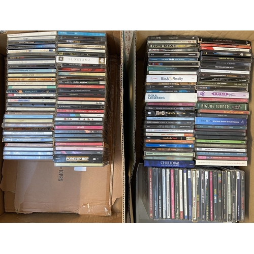 1468 - Two boxes containing approx one hundred and forty CDs predominately Hip-Hop and R&B includes approx.... 