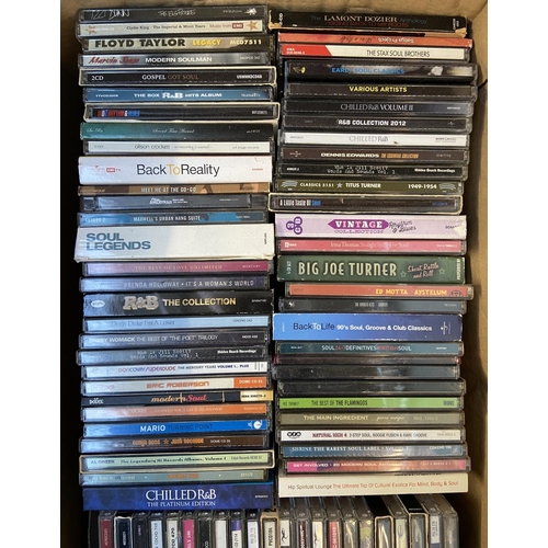 1468 - Two boxes containing approx one hundred and forty CDs predominately Hip-Hop and R&B includes approx.... 