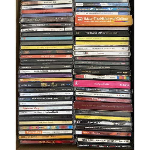 1469 - One box containing approx. eighty CDs to include The Stone Roses, Oasis, Red Hot Chilli Peppers, The... 