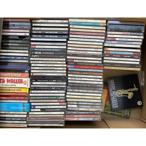 1470 - Three boxes containing approx. four hundred and twenty CDs includes Miles Davis, Oscar Peterson,Sonn... 