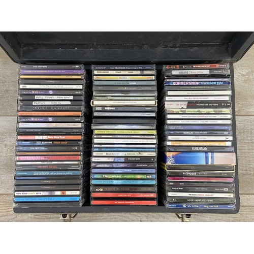 1471 - Three flight cases and two boxes containing approx. three hundred and fifty CDs includes Oasis, The ... 