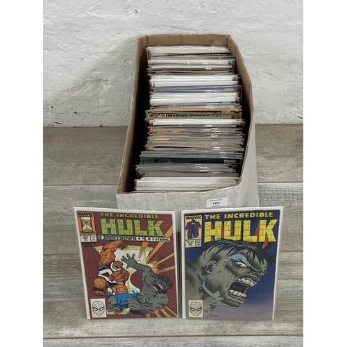 1481 - One box containing approx. two hundred Marvel comics. Includes The Incredible Hulk (vol.1) #354, #36... 