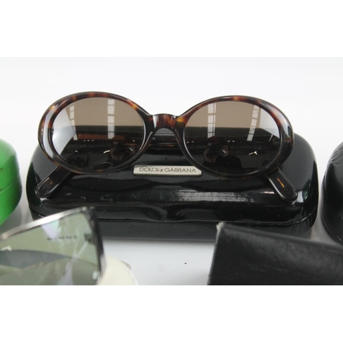 1359 - Six pairs of cased designer glasses, five sunglasses and one prescription