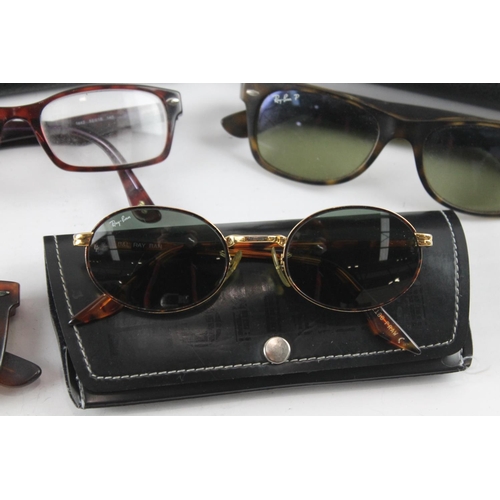 1364 - Five pairs of cased Ray-Ban sunglasses