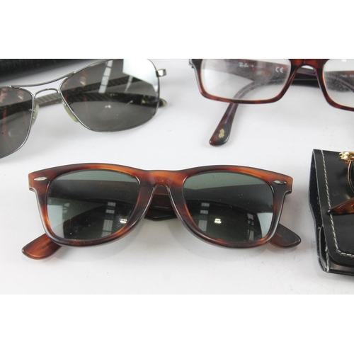 1364 - Five pairs of cased Ray-Ban sunglasses