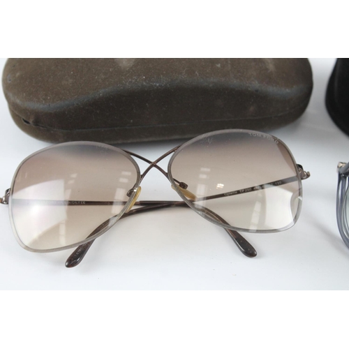 1365 - Two pairs of cased Tom Ford sunglasses