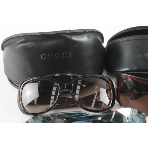 1366 - Five pairs of cased designer sunglasses to include Givenchy etc.