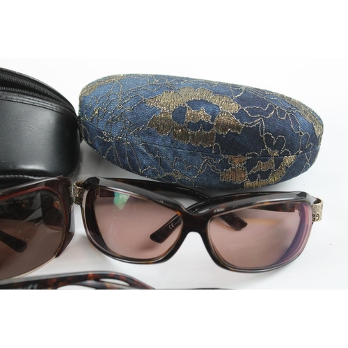 1366 - Five pairs of cased designer sunglasses to include Givenchy etc.